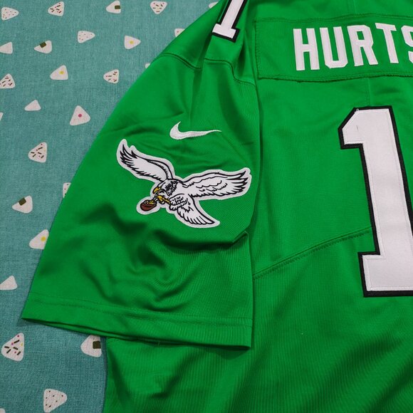 Philadelphia Eagles Kelly Jalen Hurts #1 Green Jersey - Picture 2 of 10